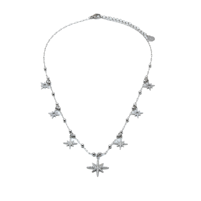 COLLAR ZO12611N PLATEADO ACERO INOXIDABLE 2D47 E27