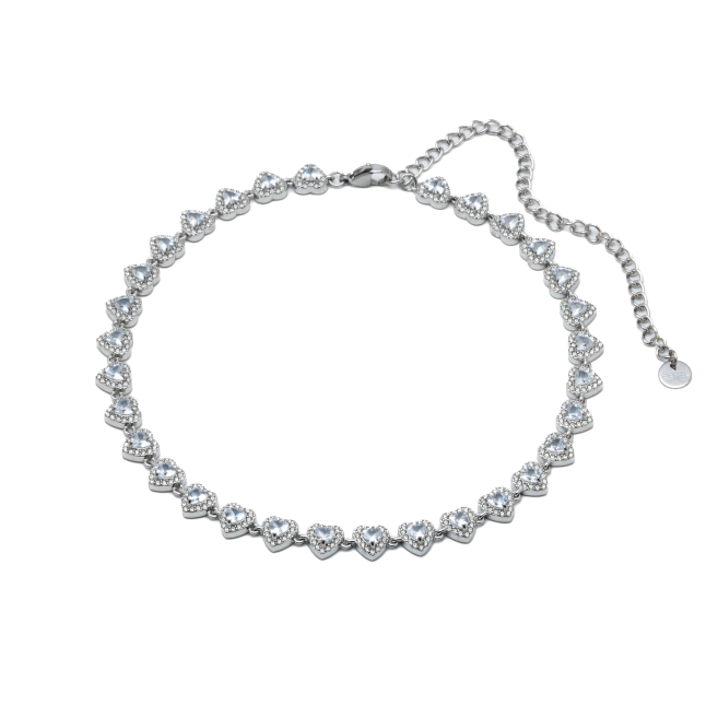 COLLAR ZO15935N PLATEADO ACERO INOXIDABLE