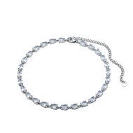 COLLAR ZO15424N PLATEADO BLANCO ACERO INOXIDABLE