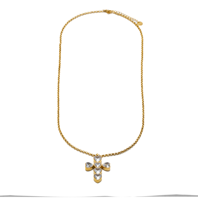 COLLAR ZO15376N DORADO ACERO INOXIDABLE 2D15