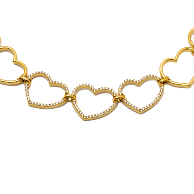 COLLAR ZO13478N DORADO ACERO INOXIDABLE 2D29