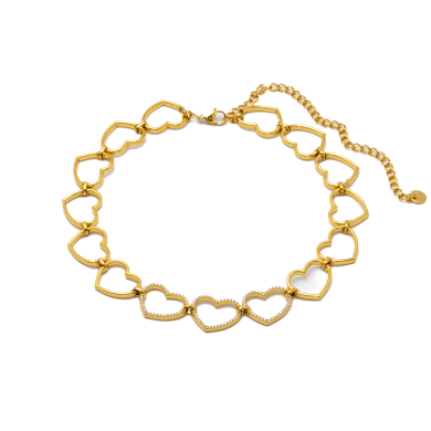 COLLAR ZO13478N DORADO ACERO INOXIDABLE 2D29