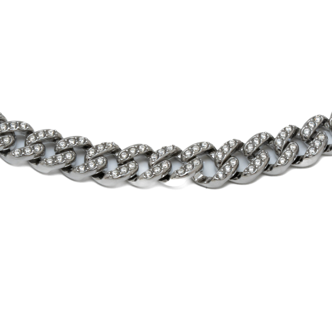 COLLAR ZO13769N PLATEADO ACERO INOXIDABLE 2D27