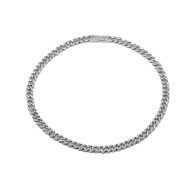 COLLAR ZO13769N PLATEADO ACERO INOXIDABLE 2D27