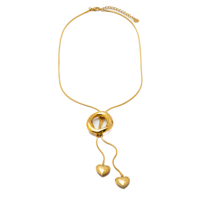 COLLAR ZO11844N DORADO ACERO INOXIDABLE 2D110