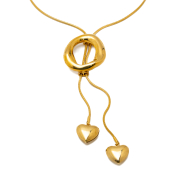 COLLAR ZO11844N DORADO ACERO INOXIDABLE 2D110