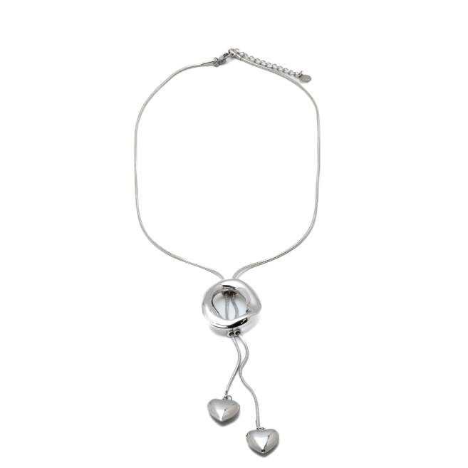 COLLAR ZO11844N PLATEADO ACERO INOXIDABLE 2D110