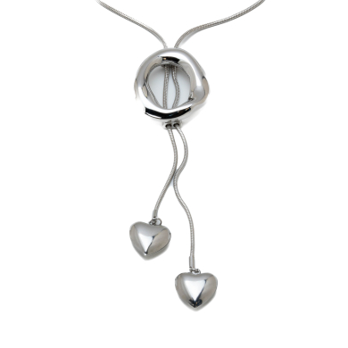 COLLAR ZO11844N PLATEADO ACERO INOXIDABLE 2D110