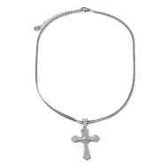 COLLAR ZO15897N PLATEADO ACERO INOXIDABLE 2D25