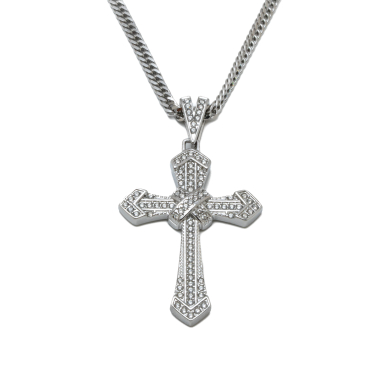 COLLAR ZO15897N PLATEADO ACERO INOXIDABLE 2D25
