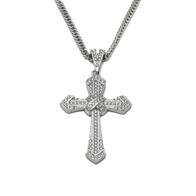 COLLAR ZO15897N PLATEADO ACERO INOXIDABLE 2D25