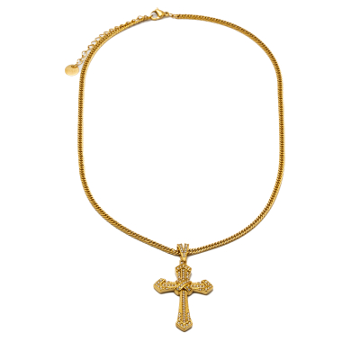 COLLAR ZO15897N DORADO ACERO INOXIDABLE 2D25