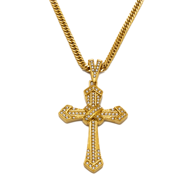 COLLAR ZO15897N DORADO ACERO INOXIDABLE 2D25