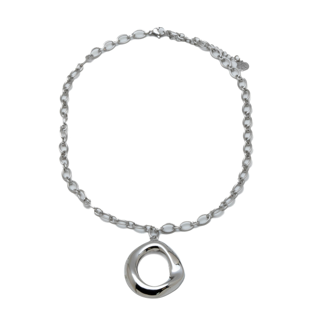 COLLAR ZO14368N PLATEADO ACERO INOXIDABLE E47