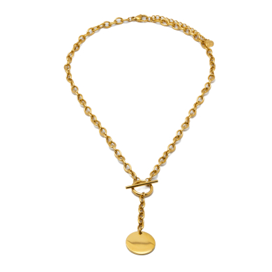 COLLAR ZO11508N DORADO ACERO INOXIDABLE