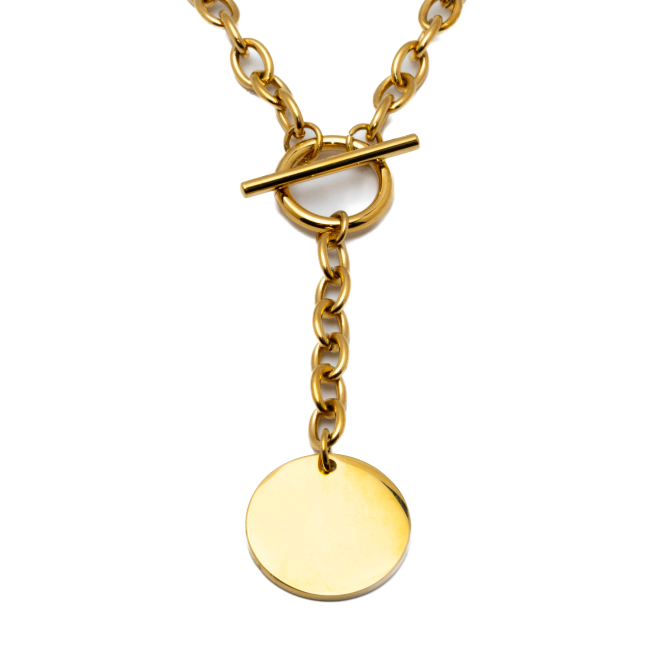 COLLAR ZO11508N DORADO ACERO INOXIDABLE