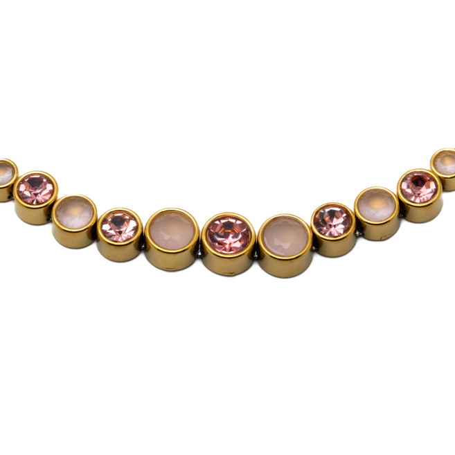 COLLAR ZO15785N DORADO ROSA ACERO INOXIDABLE E43