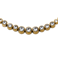 COLLAR ZO15785N DORADO BLANCO ACERO INOXIDABLE E43