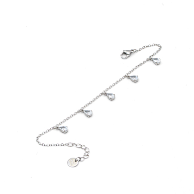 PULSERA ZO15463B PLATEADO BLANCO ACERO INOXIDABLE 2B31