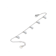 PULSERA ZO15463B PLATEADO BLANCO ACERO INOXIDABLE 2B31
