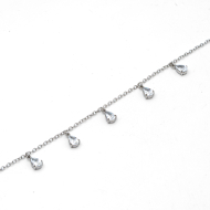 PULSERA ZO15463B PLATEADO BLANCO ACERO INOXIDABLE 2B31