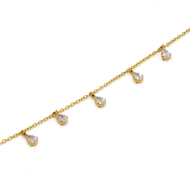 PULSERA ZO15463B DORADO BLANCO ACERO INOXIDABLE 2B31