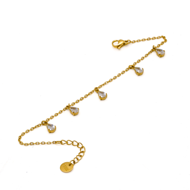 PULSERA ZO15463B DORADO BLANCO ACERO INOXIDABLE 2B31