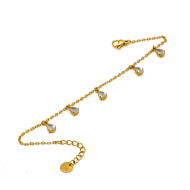 PULSERA ZO15463B DORADO BLANCO ACERO INOXIDABLE 2B31