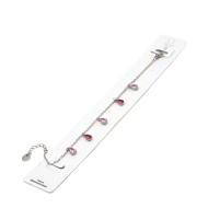 PULSERA ZO15463B PLATEADO ROSA ACERO INOXIDABLE 2B31