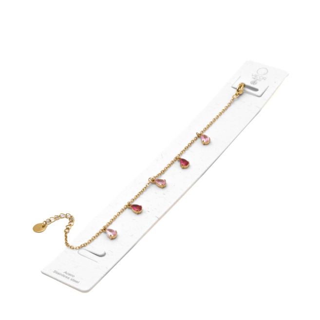 PULSERA ZO15463B DORADO ROSA ACERO INOXIDABLE 2B31