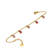 PULSERA ZO15463B DORADO ROSA ACERO INOXIDABLE 2B31