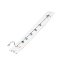 PULSERA ZO15463B PLATEADO AZUL ACERO INOXIDABLE 2B31