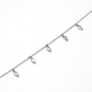 PULSERA ZO15465B PLATEADO BLANCO ACERO INOXIDABLE 2B31