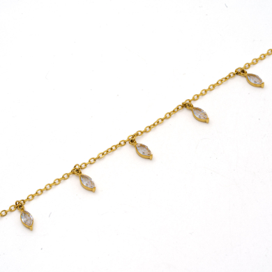 PULSERA ZO15465B DORADO BLANCO ACERO INOXIDABLE 2B31