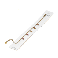 PULSERA ZO15465B DORADO ROSA ACERO INOXIDABLE