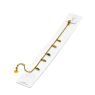 PULSERA ZO15465B DORADO VERDE ACERO INOXIDABLE