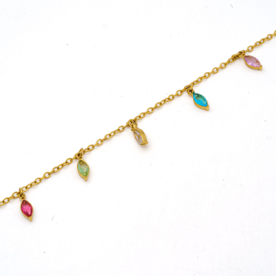 PULSERA ZO15465B DORADO MULTICOLOR ACERO INOXIDABLE 2B31