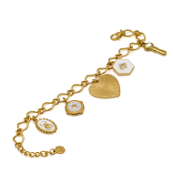 PULSERA ZO12296B DORADO ACERO INOXIDABLE 2B58