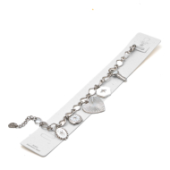 PULSERA ZO12296B PLATEADO ACERO INOXIDABLE