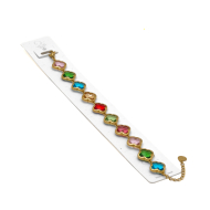 PULSERA ZO13109B DORADO MULTICOLOR ACERO INOXIDABLE