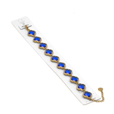 PULSERA ZO13109B DORADO AZUL ACERO INOXIDABLE 2C38