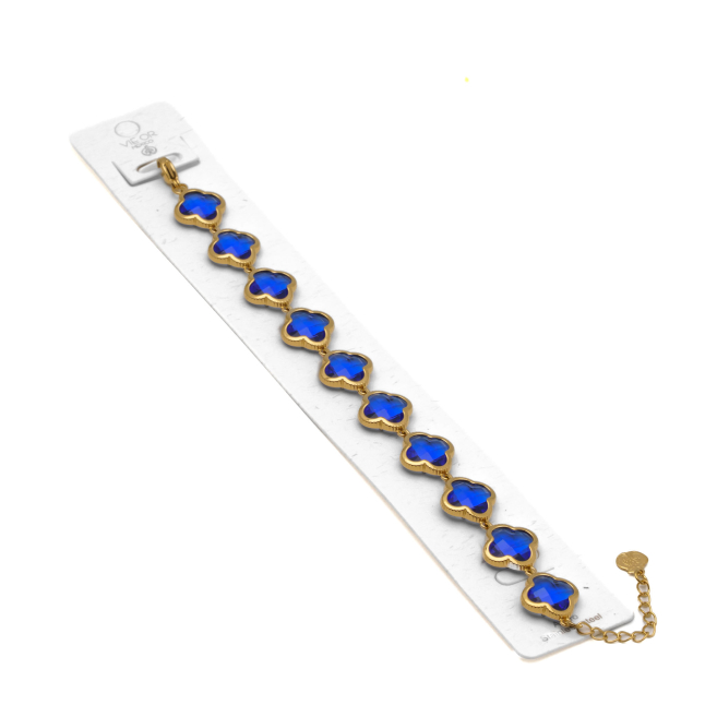 PULSERA ZO13109B DORADO AZUL ACERO INOXIDABLE