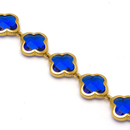 PULSERA ZO13109B DORADO AZUL ACERO INOXIDABLE