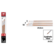 PINCEL REDONDO PROFESIONAL 3 UDS -3 -7 -10 - E25