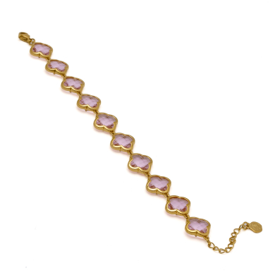 PULSERA ZO13109B DORADO ROSA ACERO INOXIDABLE