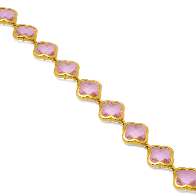 PULSERA ZO13109B DORADO ROSA ACERO INOXIDABLE