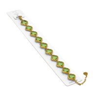 PULSERA ZO13109B DORADO VERDE ACERO INOXIDABLE