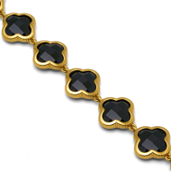 PULSERA ZO13109B DORADO NEGRO ACERO INOXIDABLE