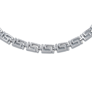 COLLAR ZO15367N PLATEADO ACERO INOXIDABLE E39