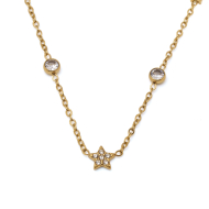 COLLAR ZO11653N DORADO ACERO INOXIDABLE